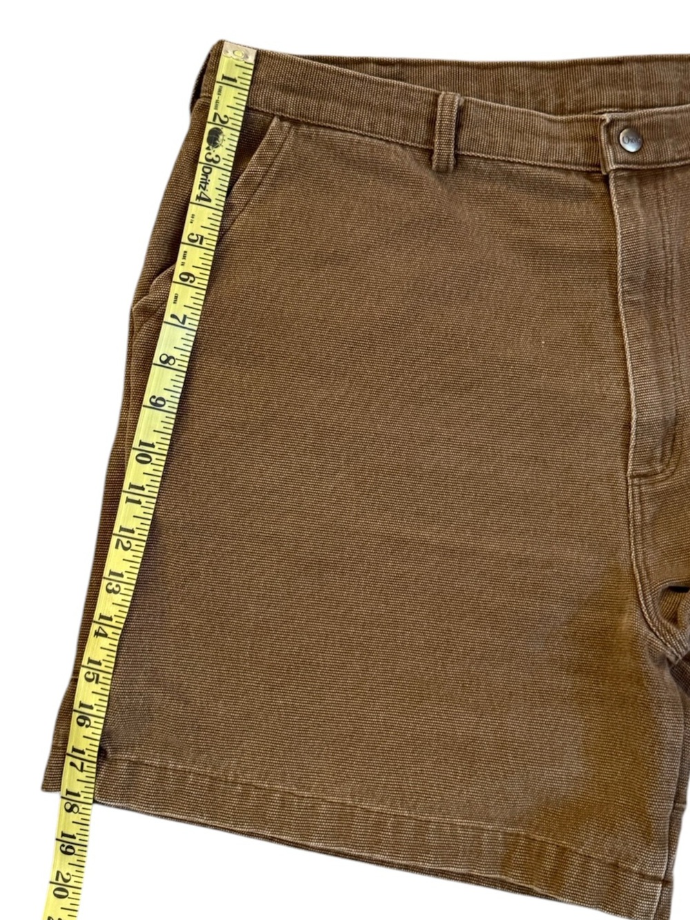 Vintage 90s Orvis Stand Up Canvas Field Shorts USA Made 40 Brown Duck Workwear - Picture 13 of 14